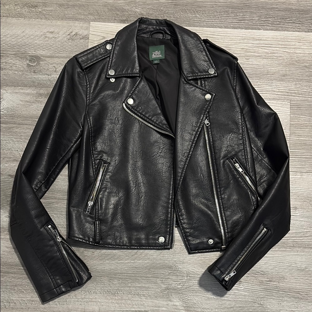 Wild Fable Black Leather Jacket - Small